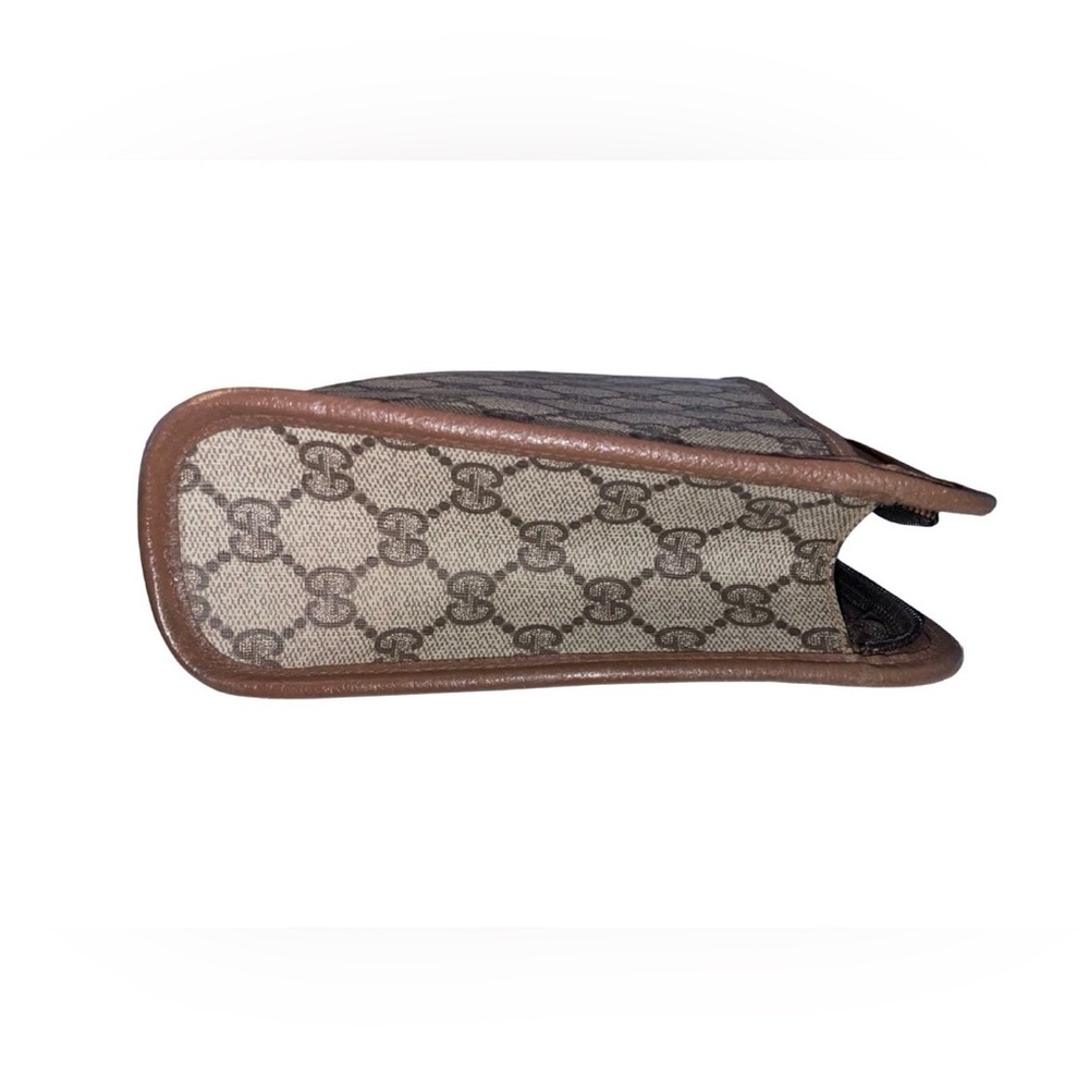 Authentic Vintage Gucci Clutch/Pouch, GG monogram, English Tan Trim - Picture 4 of 10
